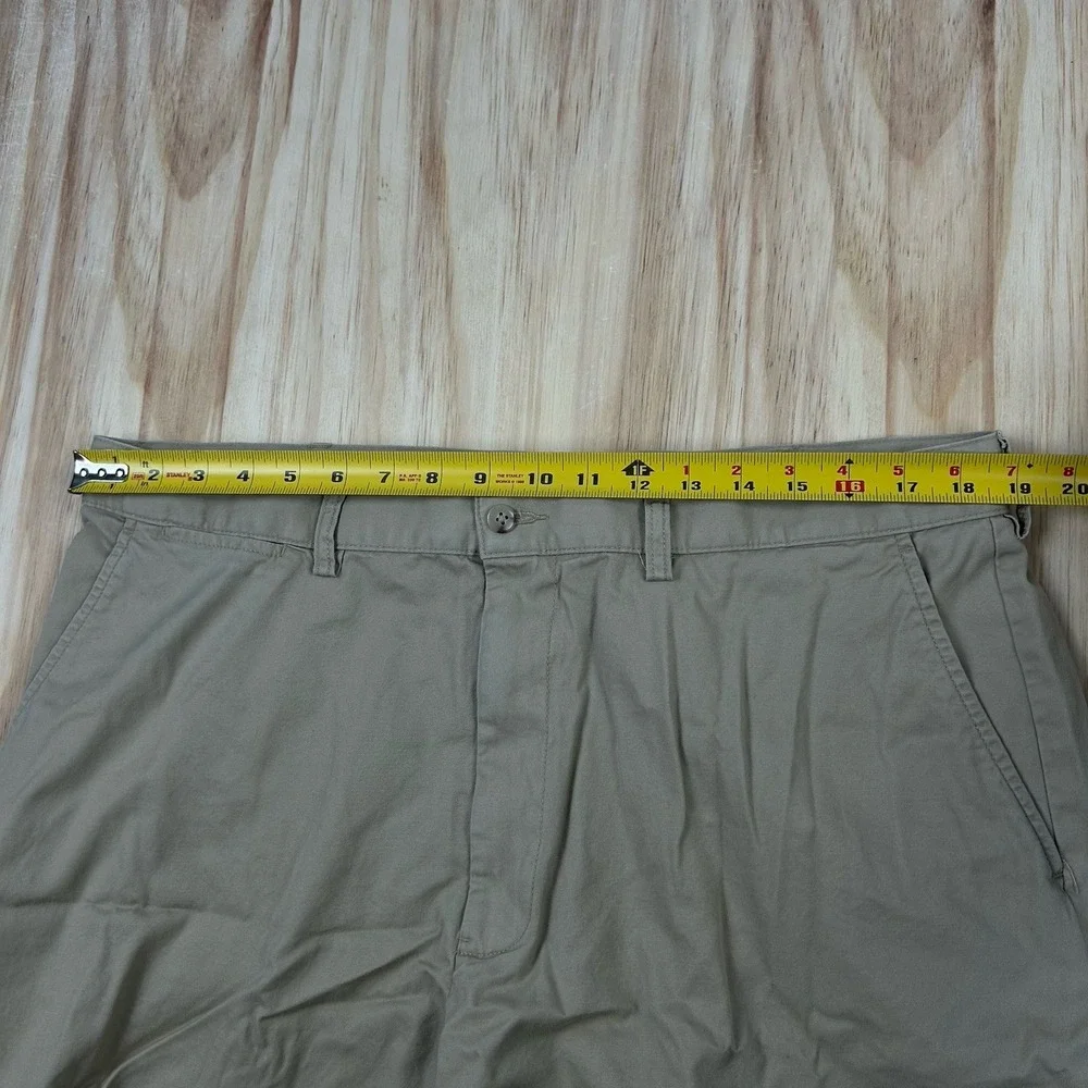Polo‎ Ralph Lauren Shorts Mens Size 38 GI Fit Drill Khaki Chinos Flat Front Tan